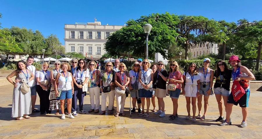 participantes del Dia Mundial de Turismo en Melilla