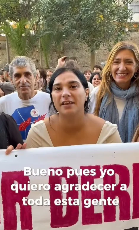 Suspendido desahucio de Saray