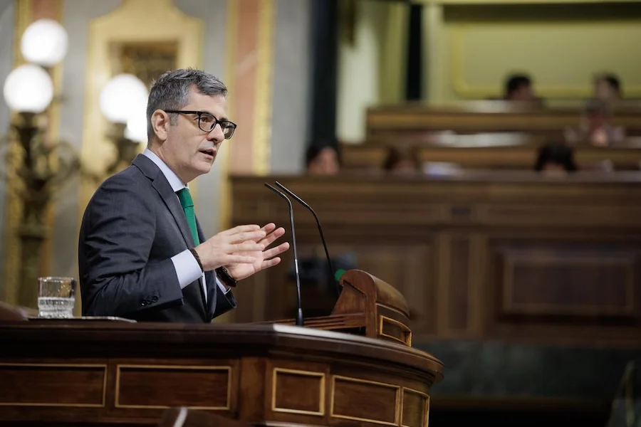 Félix Bolaños, en el Congreso | Foto del Congreso de los Diputados