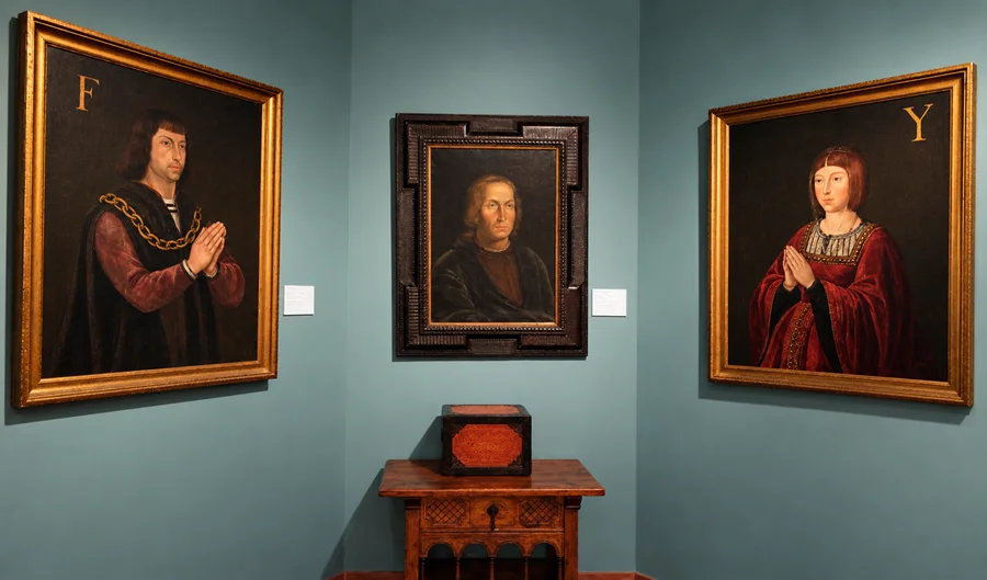 Galería renacentista de retratos dorados