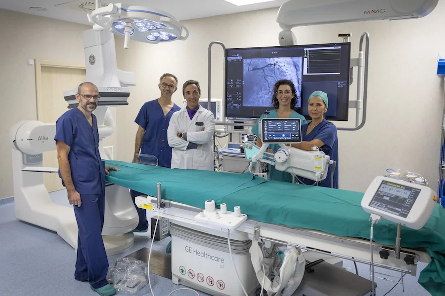 equipo cardiología sala hemodinámica 2a