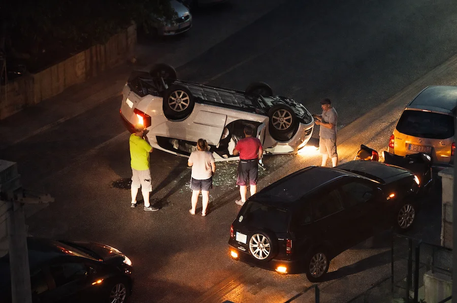 Accidente ciudad jardin (foto tomada por vecino de la zona)