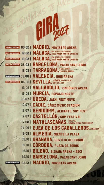 Fechas gira