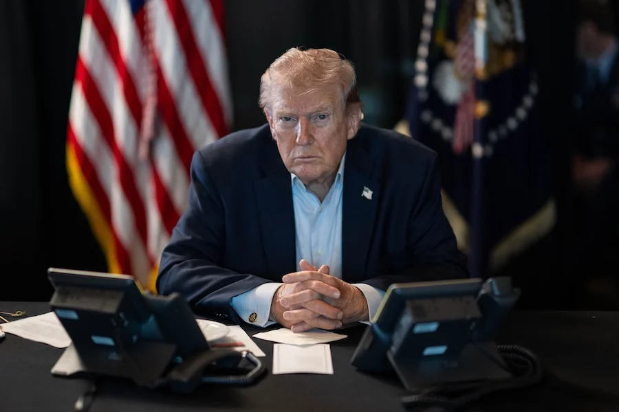 Donald Trump tras poner en marcha la operación contra Irán | Foto de la Casa Blanca