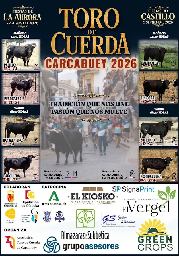 Cartel Toro Cuerda Carcabuey
