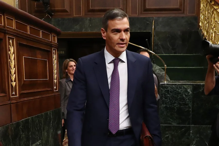Pedro Sánchez, en una imagen de archivo en el Congreso | Foto de Pool Moncloa/Fernando Calvo