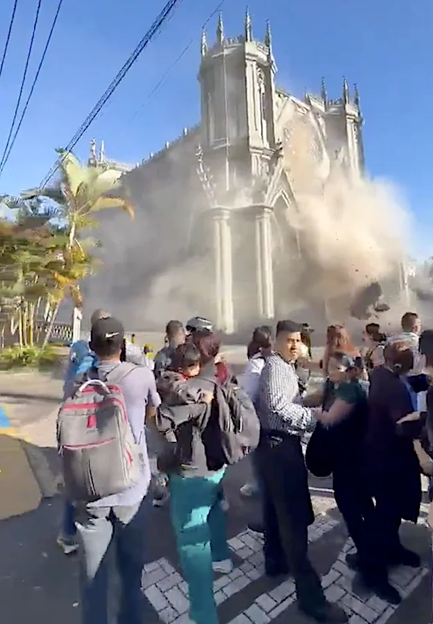 Imagen recogida de las redes sociales - Terremoto Colombia